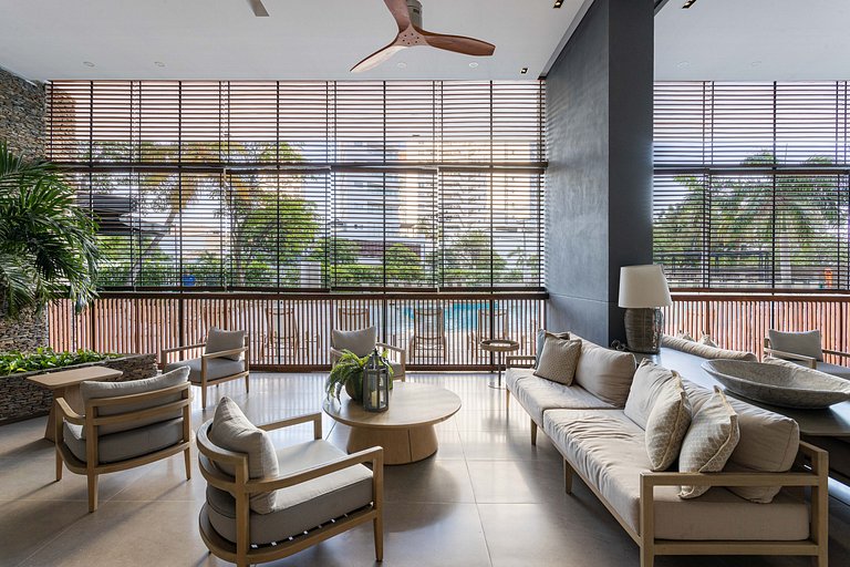 Serene luxury with private beach access for 4