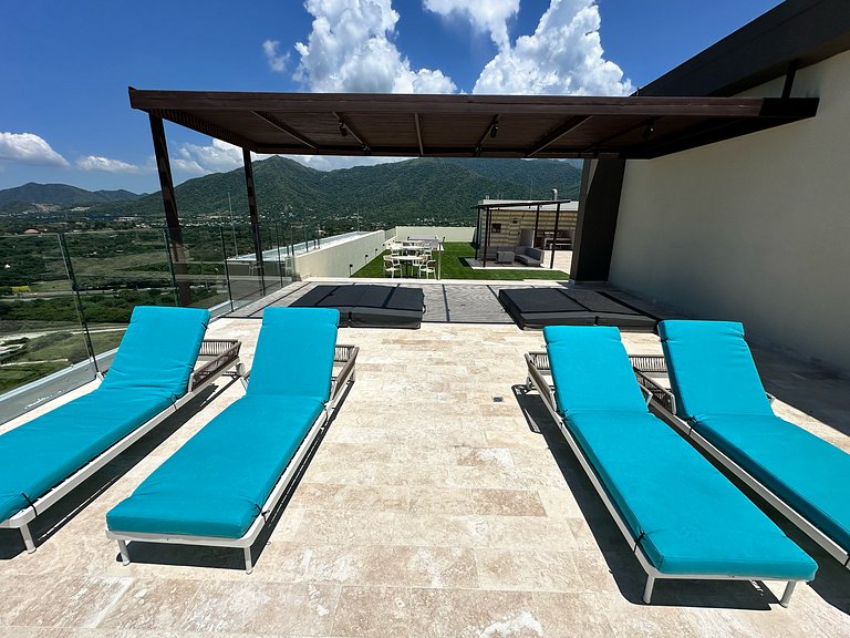 Nuevo Apto+piscina+A/C+Wifi+cerca al mar