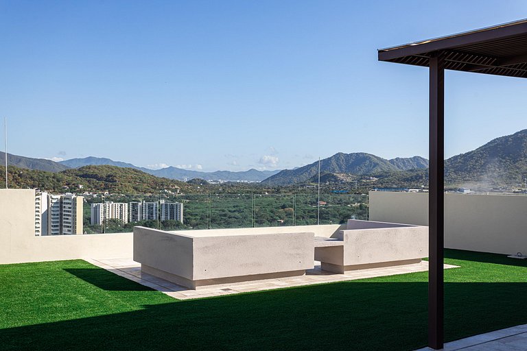 Nuevo Apto+piscina+A/C+Wifi+cerca al mar