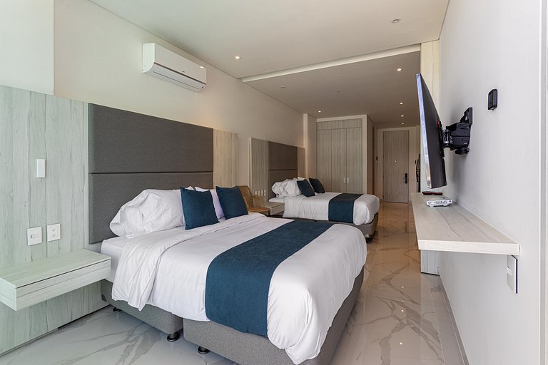 Nuevo Apto+piscina+A/C+Wifi+cerca al mar