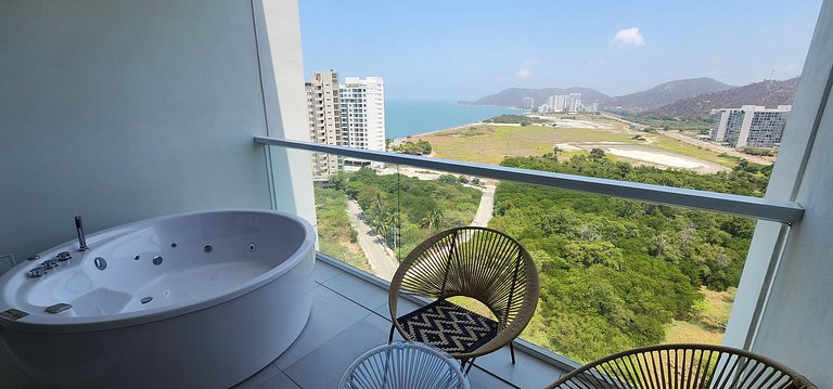 Apartasuite en Santa Marta con jacuzzi