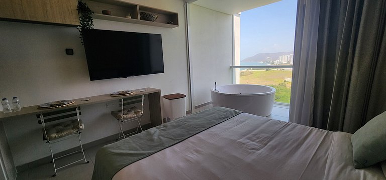Apartasuite en Santa Marta con jacuzzi