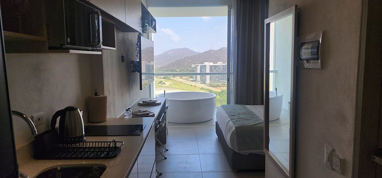 Apartasuite en Santa Marta con jacuzzi
