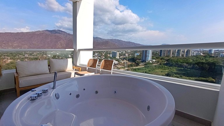 Aparta Suite en Santa Marta con jacuzzi