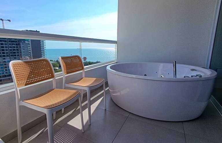 Alojamiento en Santa Marta con Jacuzzi y Vista
