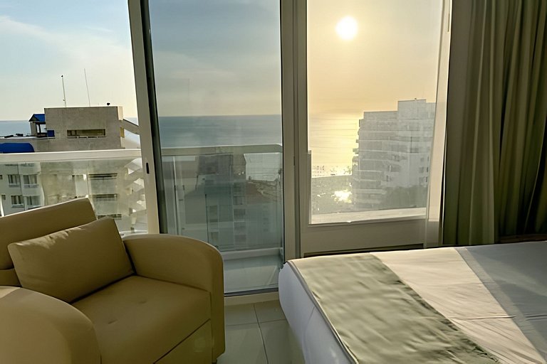 Escápate  jacuzzi y vista al mar