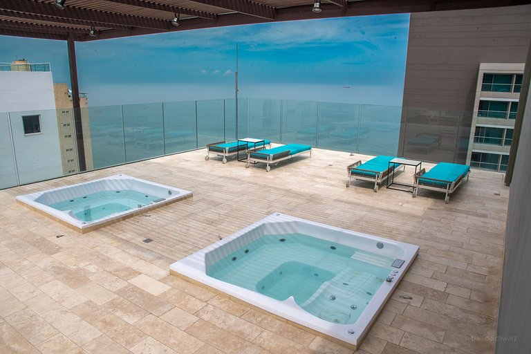 Nuevo Apto+piscina+A/C+Wifi+cerca al mar