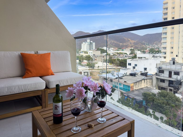 Apartamento elegante cerca de la playa en Santa Marta