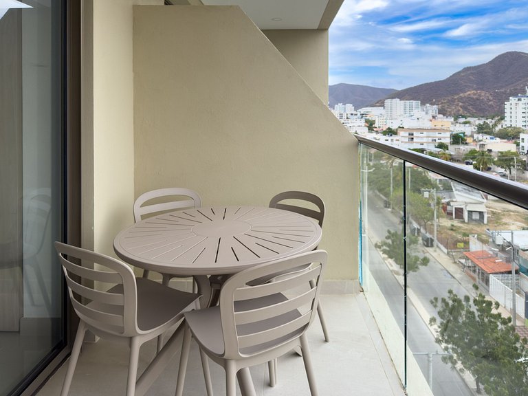 Apartamento elegante cerca de la playa en Santa Marta