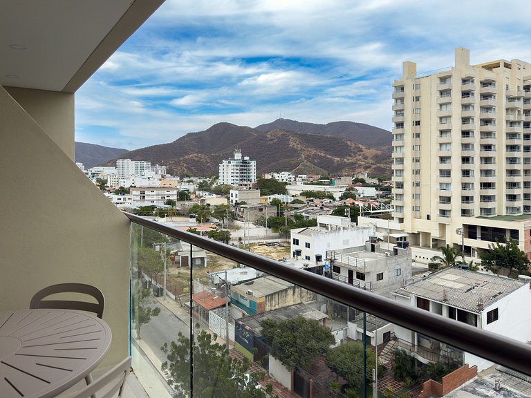 Apartamento elegante cerca de la playa en Santa Marta