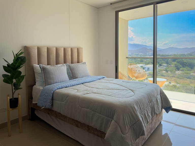 Apartamento elegante cerca de la playa en Santa Marta