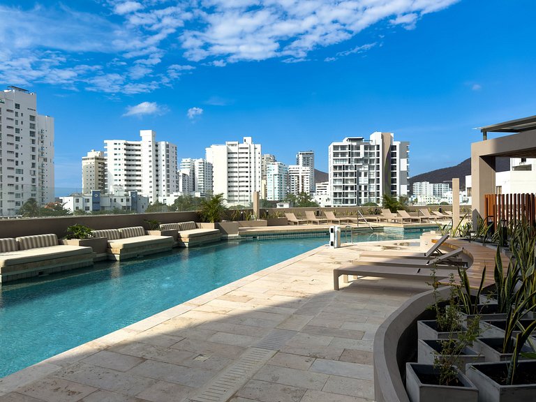 Apartamento elegante cerca de la playa en Santa Marta