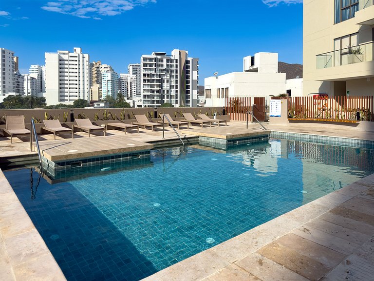Apartamento elegante cerca de la playa en Santa Marta