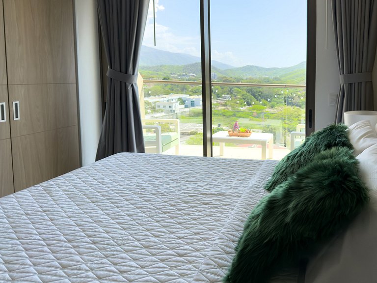 Rodadero Sur | Estudio moderno | 4 pax | A/C