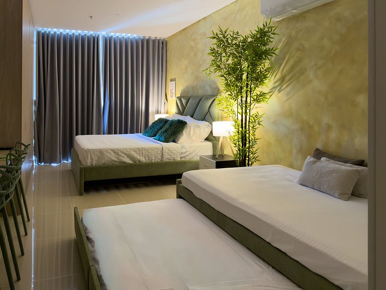Rodadero Sur | Estudio moderno | 4 pax | A/C