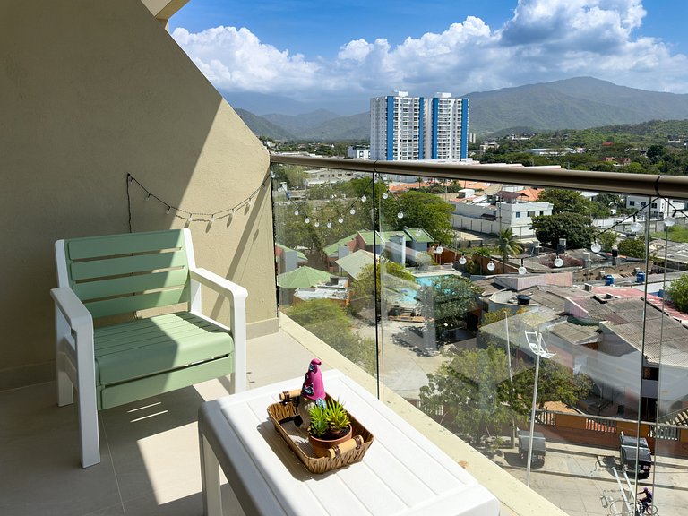 Rodadero Sur | Estudio moderno | 4 pax | A/C