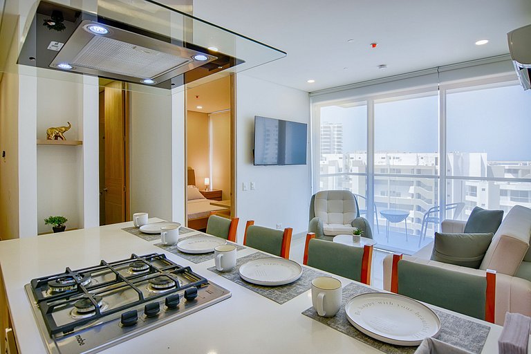 Apartamento elegante cerca de la playa en Santa Marta