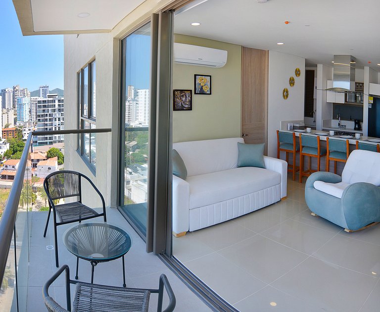 Apartamento elegante cerca de la playa en Santa Marta