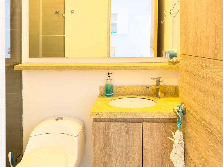 Serene luxury with private beach access for 4