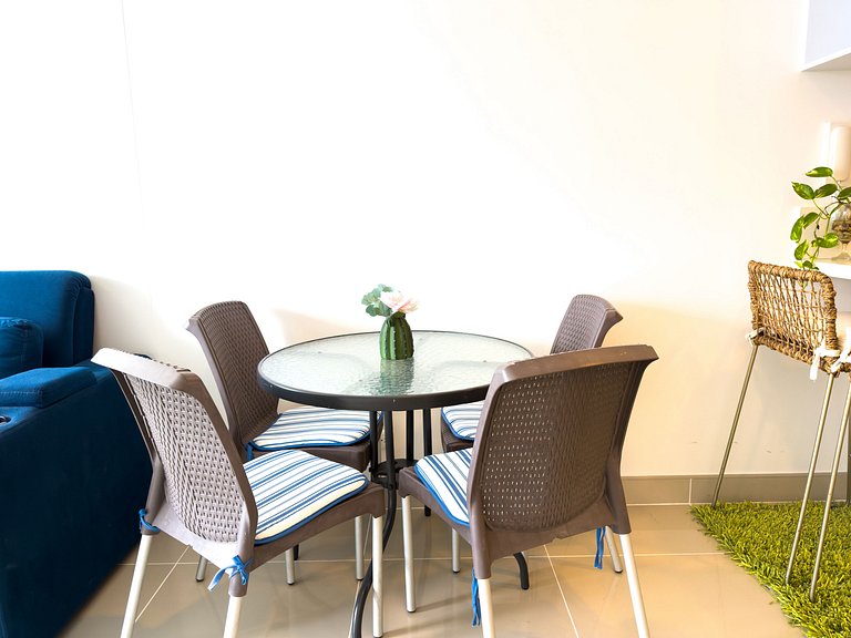 Serene luxury with private beach access for 4