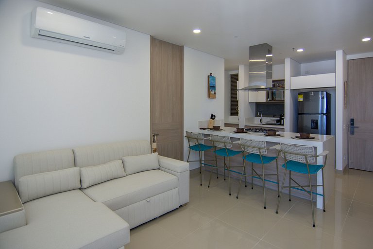 Apartamento elegante cerca de la playa en Santa Marta