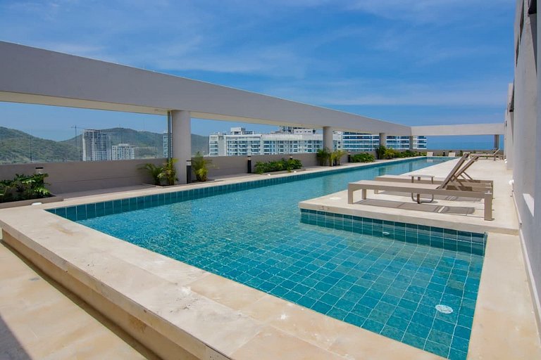 Apartamento elegante cerca de la playa en Santa Marta