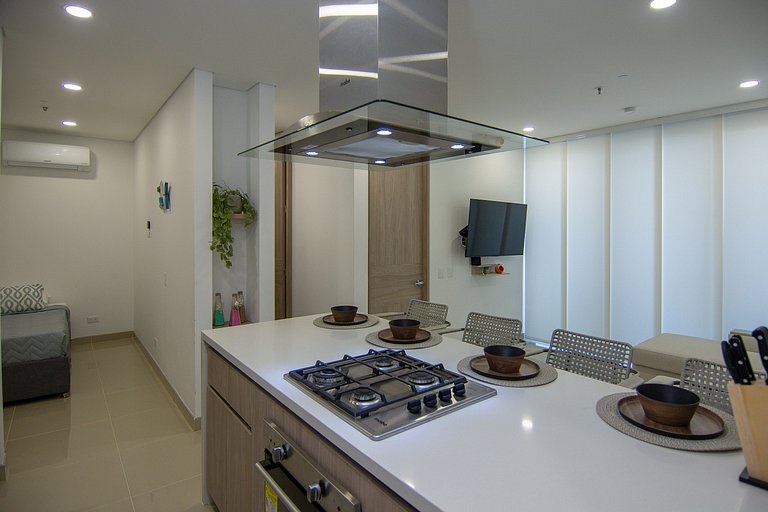 Apartamento elegante cerca de la playa en Santa Marta