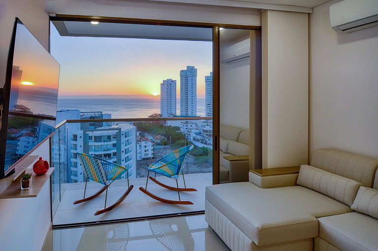 Apartamento elegante cerca de la playa en Santa Marta