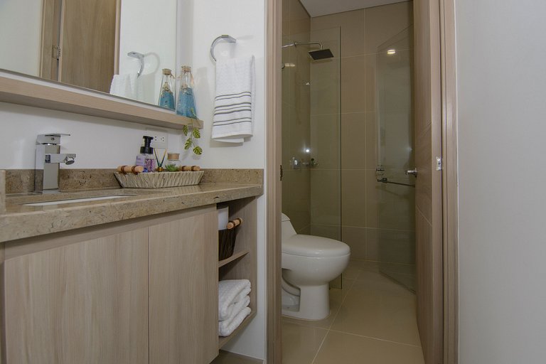 Apartamento elegante cerca de la playa en Santa Marta