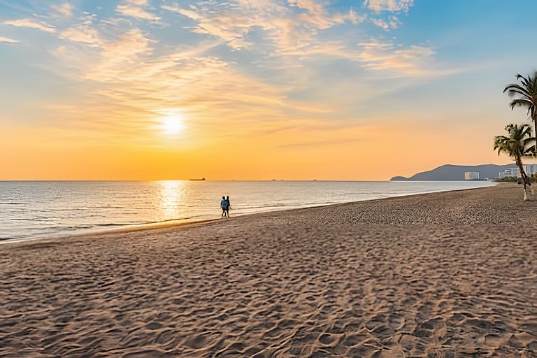 Balcón al mar y piscinas en Bello Horizonte